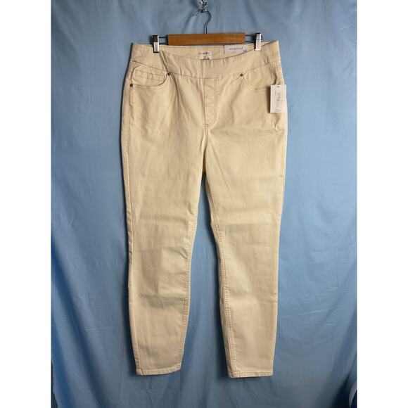 Westbound Womens The High Rise Skinny Jeans Off White 16 Regular NWT - Picture 4 of 16